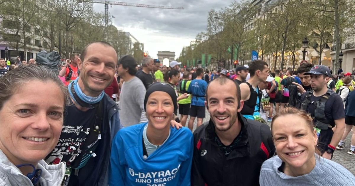 Marathon de Paris 2024 avec Julie Clémence et Philippe