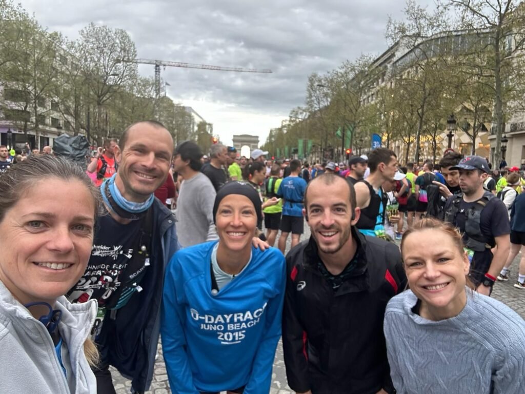 Marathon de Paris avec Clémence, Philippe et Julie