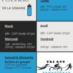 Rentrée 2025 – Planning des entrainements